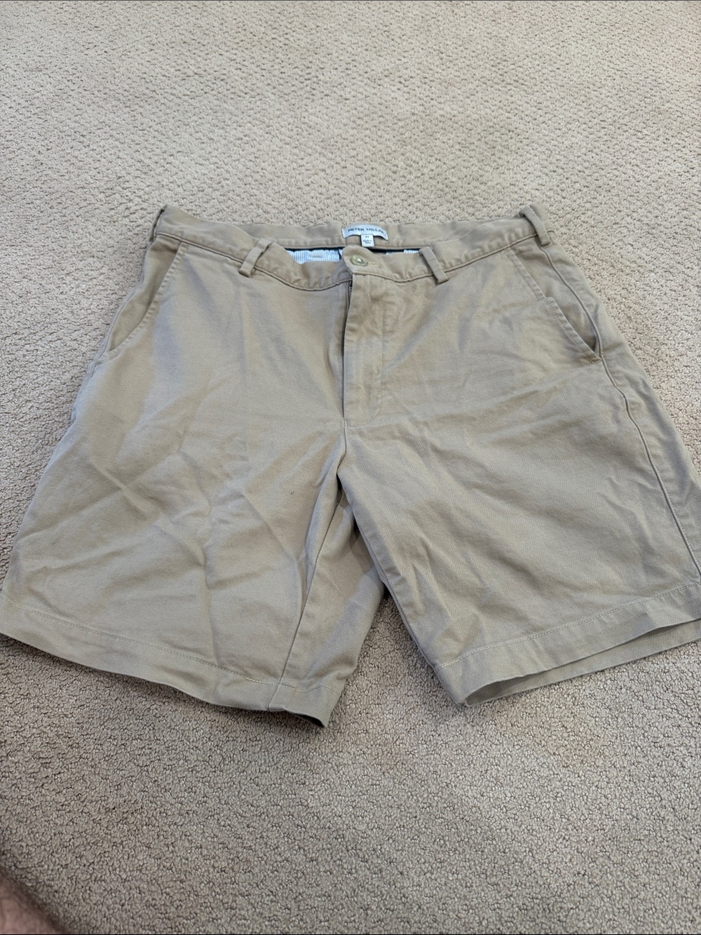 Peter Millar Classic Khaki Cotton Shorts